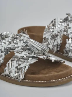 Clearance Ciabatte tacco 1cm laminato Donna Ciabatte