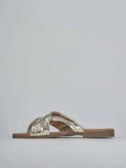 Outlet Ciabatte tacco 1cm laminato Donna Ciabatte