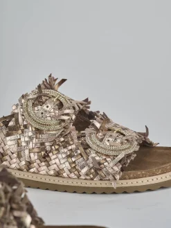 Ciabatte tacco 1cm laminato Donna Ciabatte