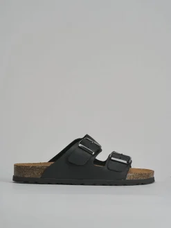 Ciabatte tacco 1cm nabuk Donna Ciabatte