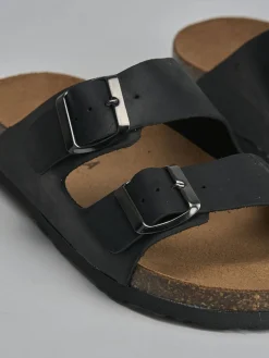 Ciabatte tacco 1cm nabuk Donna Ciabatte