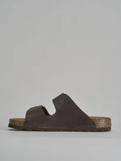 Hot Ciabatte tacco 1cm nabuk testa Donna Ciabatte