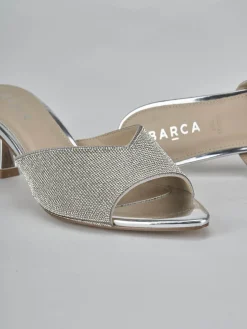 Sale Ciabatte tacco 6cm pelle Donna Ciabatte