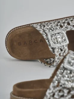 Hot Ciabatte tacco 1cm pelle Donna Ciabatte