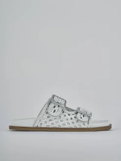 Sale Ciabatte tacco 1cm pelle Donna Ciabatte