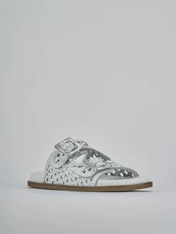 Sale Ciabatte tacco 1cm pelle Donna Ciabatte