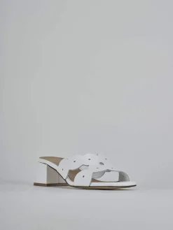 Outlet Ciabatte tacco 5cm pelle Donna Ciabatte