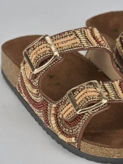 Best Ciabatte tacco 1cm pelle Donna Ciabatte