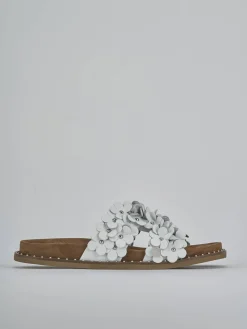 Outlet Ciabatte tacco 1cm pelle Donna Ciabatte