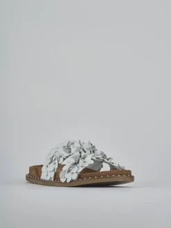 Outlet Ciabatte tacco 1cm pelle Donna Ciabatte