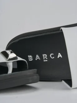 Outlet Ciabatte tacco 1cm pelle Donna Ciabatte