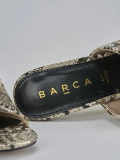 Hot Ciabatte tacco 9cm pelle Donna Ciabatte