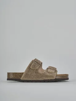 Clearance Ciabatte tacco 1cm pelle Donna Ciabatte