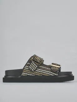 Ciabatte tacco 1cm pelle Donna Ciabatte