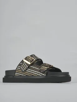 Ciabatte tacco 1cm pelle Donna Ciabatte