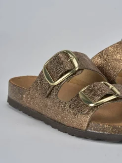 Hot Ciabatte tacco 1cm pelle Donna Ciabatte