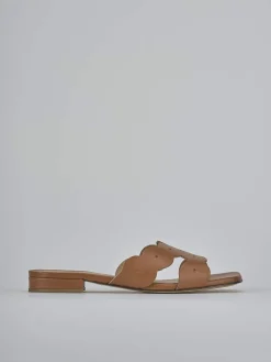 Best Ciabatte tacco 1cm pelle Donna Ciabatte