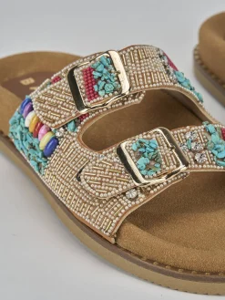 Best Ciabatte tacco 1cm pelle Donna Ciabatte