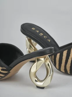 Best Ciabatte tacco 8cm pelle Donna Ciabatte