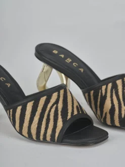 Best Ciabatte tacco 8cm pelle Donna Ciabatte