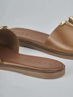 Hot Ciabatte tacco 1cm pelle Donna Ciabatte