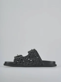 Online Ciabatte tacco 1cm pelle Donna Ciabatte