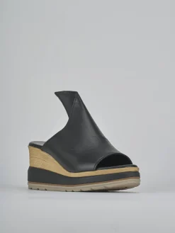 Ciabatte tacco 10cm pelle Donna Ciabatte