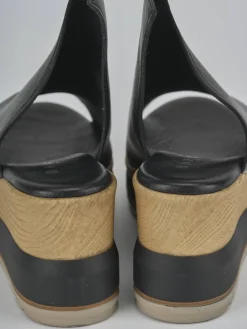 Ciabatte tacco 10cm pelle Donna Ciabatte