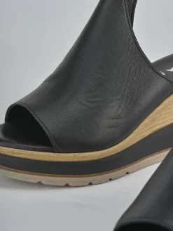 Ciabatte tacco 10cm pelle Donna Ciabatte