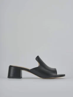 Sale Ciabatte tacco 5cm pelle Donna Ciabatte