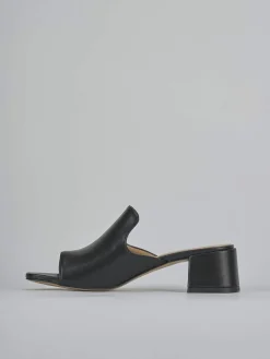 Sale Ciabatte tacco 5cm pelle Donna Ciabatte