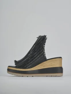 Online Ciabatte tacco 8cm pelle Donna Ciabatte