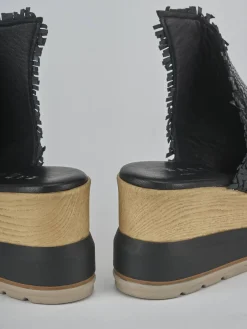 Online Ciabatte tacco 8cm pelle Donna Ciabatte