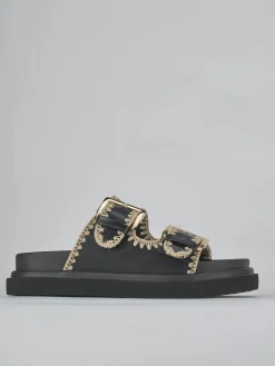 Clearance Ciabatte tacco 1cm pelle Donna Ciabatte