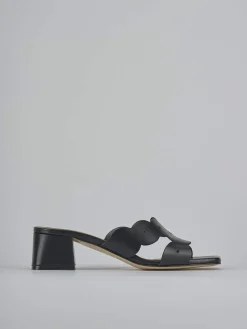 Online Ciabatte tacco 5cm pelle Donna Ciabatte