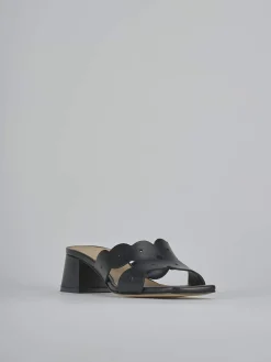 Online Ciabatte tacco 5cm pelle Donna Ciabatte