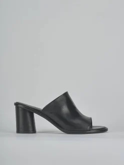 Sale Ciabatte tacco 6cm pelle Donna Ciabatte