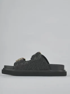 Ciabatte tacco 1cm pelle Donna Ciabatte