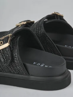 Ciabatte tacco 1cm pelle Donna Ciabatte