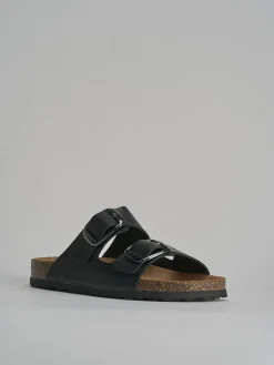 Best Ciabatte tacco 1cm pelle Donna Ciabatte