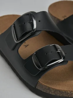 Best Ciabatte tacco 1cm pelle Donna Ciabatte