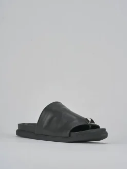 Online Ciabatte tacco 1cm pelle Donna Ciabatte