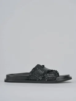 New Ciabatte tacco 1cm pelle Donna Ciabatte