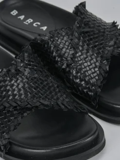 New Ciabatte tacco 1cm pelle Donna Ciabatte