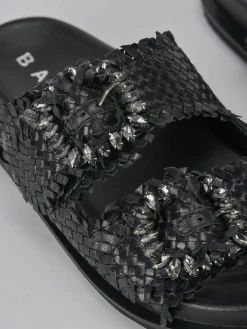 Ciabatte tacco 1cm pelle Donna Ciabatte