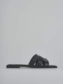 Hot Ciabatte tacco 1cm pelle Donna Ciabatte