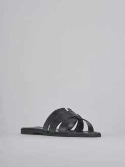 Hot Ciabatte tacco 1cm pelle Donna Ciabatte