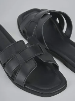 Hot Ciabatte tacco 1cm pelle Donna Ciabatte