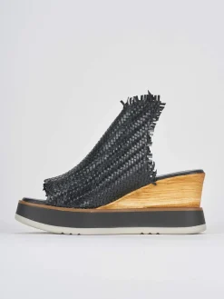 Hot Ciabatte tacco 8cm pelle Donna Ciabatte