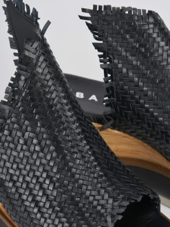 Hot Ciabatte tacco 8cm pelle Donna Ciabatte